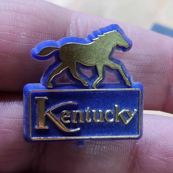 Lot of 2 Kentucky State Collectible Lapel Pins Louisville Horse KY - Picture 3 of 5